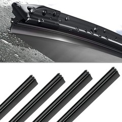 4PCS Car Windshield Wiper Blades Refills, 26&Prime; Adjustable Size of Universal