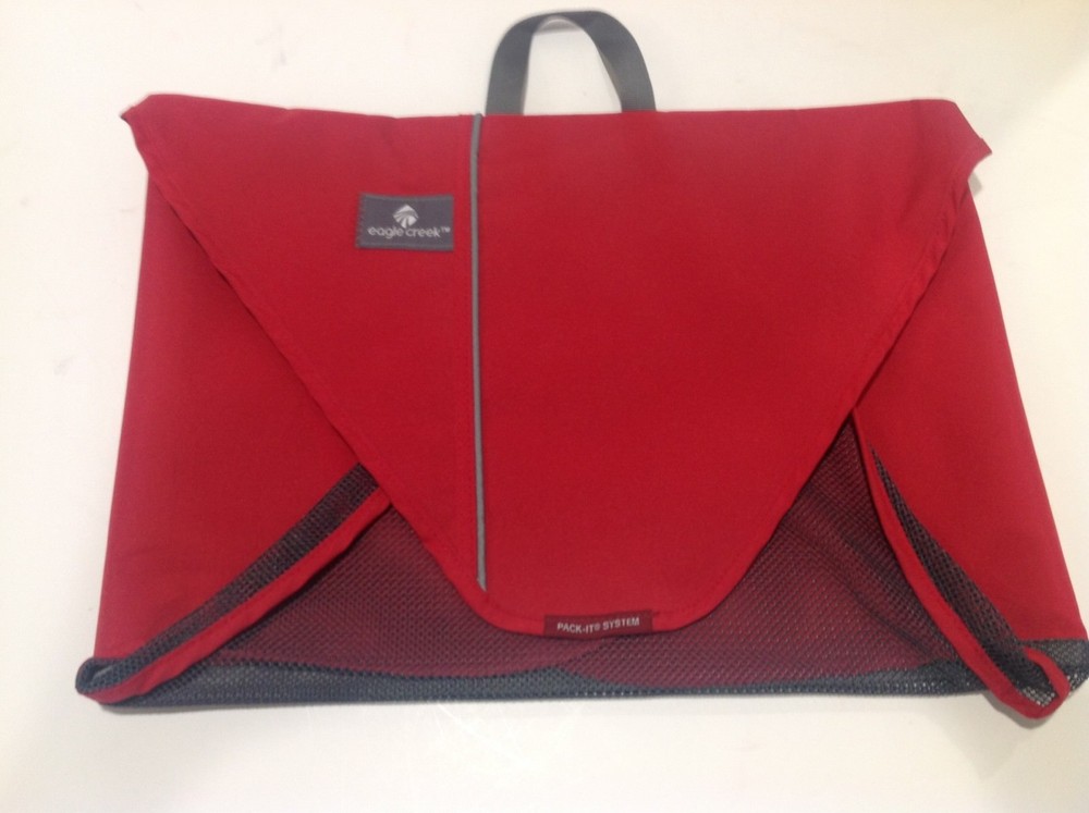 Eagle Creek 17 Inch Pack it System Travel Gear Red Holds Shirts Blouses w/ Card