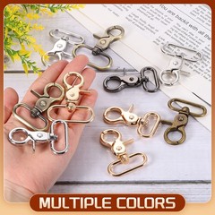 6Pcs Swivel Hooks for Lanyard, 38mm (1 1/2&Prime;) with Brass Carabiner