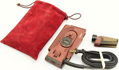Vintage OSTER Mini Travel Iron Maroon Dual Voltage – Model 308-07A 120V 240V