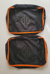 Harley Davidson Travel Packing Cubes Mesh Storage Bags 6 Zippered Bags Black NEW