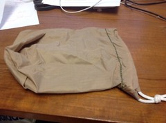 Brown Small Gear Bag, 7” x 9” Ripstop Material