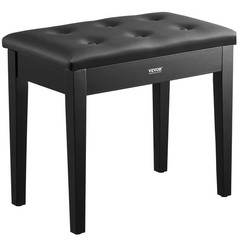 Piano Bench, 22&Prime; x 13.78&Prime; x 19&Prime;, Keyboard Piano Chair with High-Density Padded C