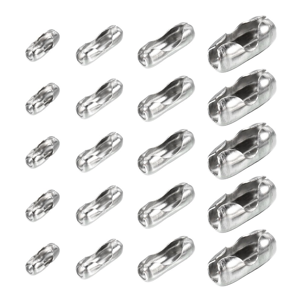 Ball Chain Connector Closures, for 2/2.4/3.2/4mm Beads Ball Chain, 270pcs