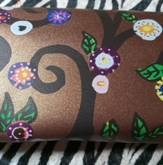 St Jude Rose Metallic Gold Trifold Travel Jewelry Case Pouch Flower Vine 4&Prime;X8&Prime;