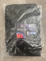 Airplane Seat cover Travel Kit 4-pieces with armrest and tray table covers.
