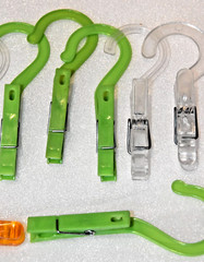 10 Pack Plastic Hanging Hooks for Travel Laundry, Underwear, Socks, Gloves,Hats