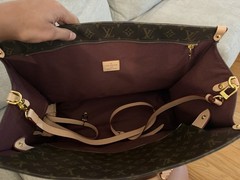 Louis Vuitton Monogram Large Tote Brown Gold Hardware Zip, Pouch, Strap Pockets