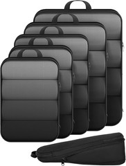 6/9/11 Set Compression Packing Cubes for Travel Essentials,Compressible Expan…