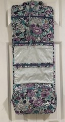Vera Bradley Penelope’s Garden Hanging Travel Toiletry Bag w/ Hook Zip Pockets