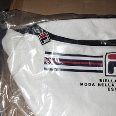 FILA XL BIELLA ITALIA Heritage SLING BAG white Leather Type Zip