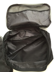 TWO (2) TRAVEL BLACK PACK CUBES ZIP-UP CLOSURE RIP STOP FABRIC