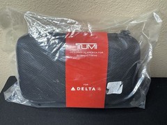 TUMI Delta Hard Shell Travel Amenity Zip Around ToiletryKit Black New In Package