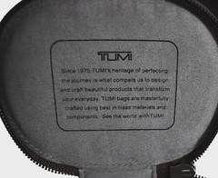 NEW TUMI Smooth Brown Zip Around SINGLE WATCH ROLL Case Travel Accessory