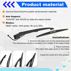 15277756 Rear Window Wiper Arm Blade Set Replacement for Cadillac Escalade,Chevy