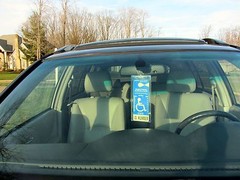LA & IN states Handicap Tag/Placard/Card Holder & Protector- ON & OFF in a Snap