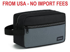 Carbrea Travel Toiletry Bag, Small Travel Essentials, Medium, Black | Size: 9 x