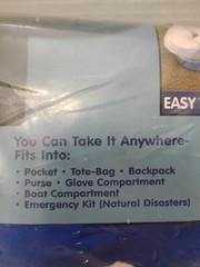 Soft Inflate-A-Potty, Camping Car Truck Auto Travel Emergencies – Adult Blow Up