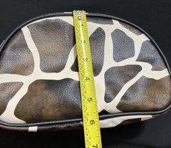 Kenneth Cole Reaction Cosmetics Toiletry Travel Bag Double Zippers Animal Print