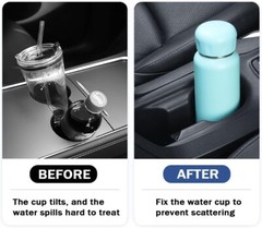 Car Cup Holder Insert/Holder Position Limiter – Anti Shake Silicone 6PCS