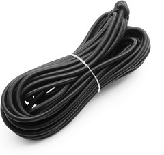 Baiann 1/4 Inch Elastic Bungee Cord Shock Marine Grade x 30', Black