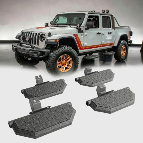 Running Boards For 2018-2025 Jeep Wrangler JL / 20-25 Jeep Gladiator JT 4 Doors