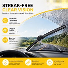 DOGTAIL 26 »+ 16 » Wiper Blades for Toyota RAV4 2013-2025 Honda CR-V 2012-201…