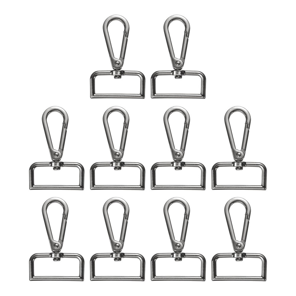 10pcs Metal D Ring for Quick Hook 1.26&Prime; 360° Gunmetal