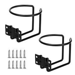 Povtii 2 PCS Boat Ring Cup Holder, Wall & Rail Mounted Stainless Steel 2