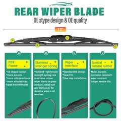26&Prime; 17&Prime; 12&Prime; Windshield Wiper Blades Replacement for Cadillac SRX 2010 2011 20…