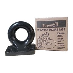 Drawbar Square Base BDB1385 3 Inch Heavy-Duty 4 Bolt 60,000lb MGTW Black P. Coat