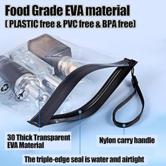 5Pcs TSA Approved Toiletry Bag-Quart Size Travel Bag for EU UK & US Carry-On Reg