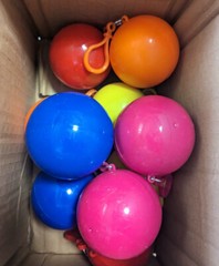 Disposable raincoat for Ages 5+ , Cute Ball Shape with Hanger For Purse, 2 Balls
