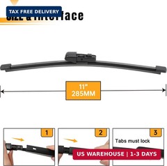 AUTOBOO 11 Inch Rear Wiper Blade Replacement for Volkswagen VW Golf 2010-2021 GT