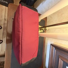 Coach Red Nylon Unisex Hanging Travel Toiletry Organizer Bag