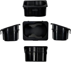Vertical AW-CPGM01 OEM Console Cup Holder Pocket for GMC-Chevrolet Black