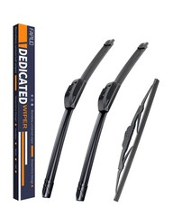 Toyota Sienna 20052010 Windshield Wipers Front & Rear 3Pack Full Blade Set