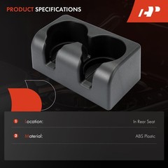 A-Premium Cup Holder Compatible with Chevrolet Colorado 2004-2012 & Black