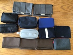 Lot of 13 Empty airlines amenity travel l toiletry pouches mixed airlines pouch