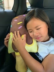 Seat belt pillow for kids or adult, seat belt cushion, travel pillow