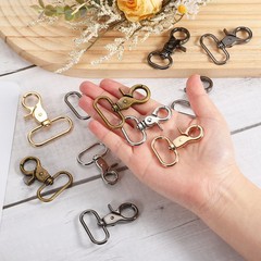 8pcs 38mm (1 1/2&Prime;) Joint Hooks Clip for Lanyard, Silver