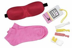 Beauty Junky Women 7 Piece Inflight Essential Travel Comfort Kit Flight of Fancy