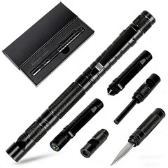 5 in 1 Tactical Pen EDC Gear Perfect Mens Christmas Birthday White Elephant Gift