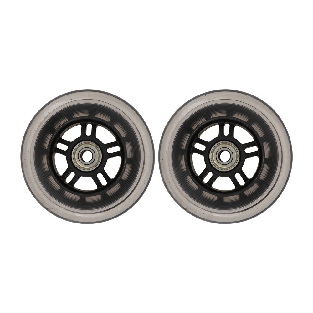 1 Pair Silent Wheel Wheels Beanie Liners Black for Inline Skate Scooter