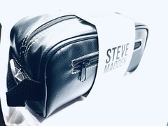 Steve Madden Travel Kit Black Toiletry Bag for Toiletries and Travel Essentials