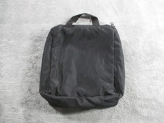 Vintage L.L.Bean Hanging Toiletry Dopp Kit Black Travel Bag Mesh Pockets