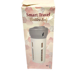 Smart Travel Bottles Set 4 Bottles in One In Box Unused New Old Stock