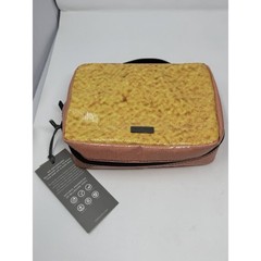 BRAND NEW Rareform Vienna Toiletry Bag Dopp Kit Yellow Pink Recycled Billboard