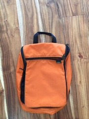 LL BEAN TRAVEL BAG CAMPING BAG ORANGE SHAMPOO LOTION STORAGE ORGANIZER EEUC