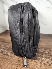 Eddie Bauer Black Hanging Travel/Toiletry Bag Mirror Mesh/Waterproof Pockets